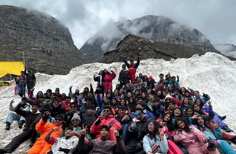 Students on educational tour
